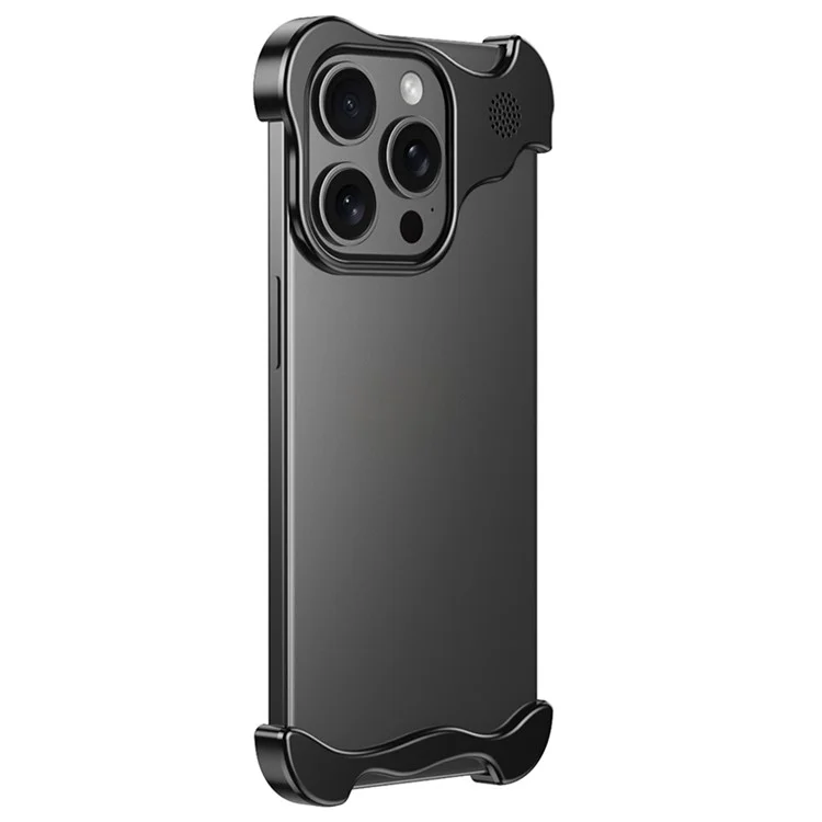 Чехол-бампер для iPhone 12 Pro Max с металлической крышкой и ароматерапевтической таблеткой - черный