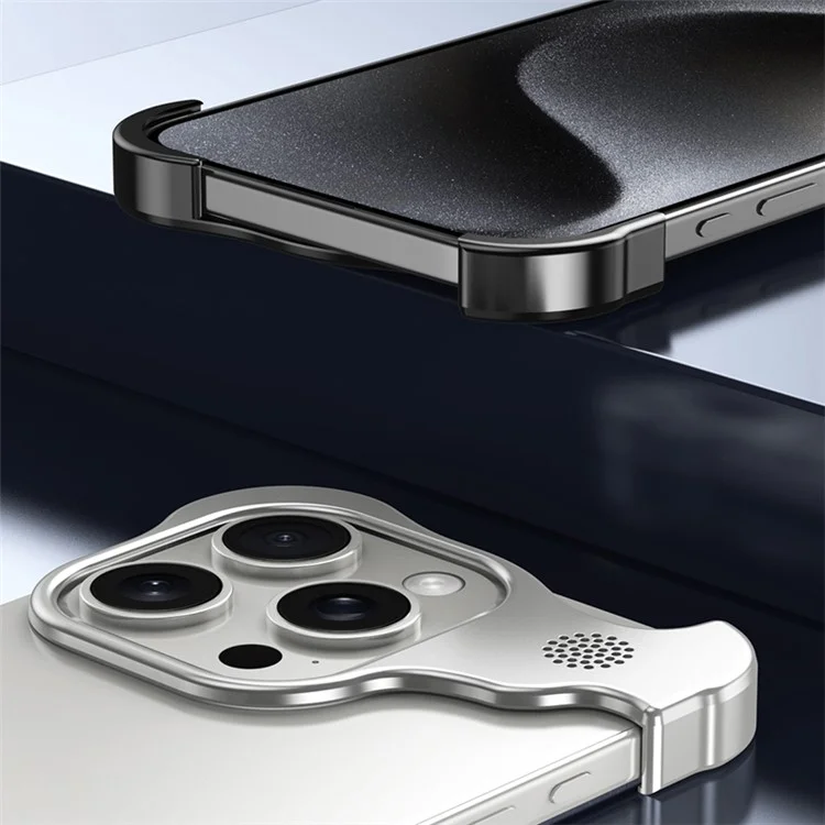 Чехол-бампер для iPhone 12 Pro Max с металлической крышкой и ароматерапевтической таблеткой - черный