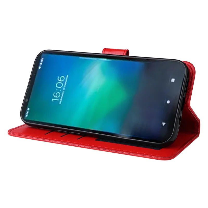 For Sony Xperia 5 VI Case PU Leather Phone Wallet Cover Sunflower Pattern - Red