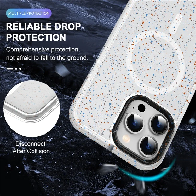 Per iPhone 14 Pro Max Custodia Skin-Touch Matte PC+TPU+Acrilico Cover Telefonica Compatibile con MagSafe - Bianco