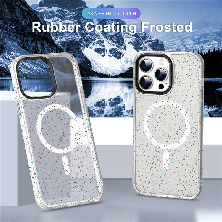 Per iPhone 14 Pro Max Custodia Skin-Touch Matte PC+TPU+Acrilico Cover Telefonica Compatibile con MagSafe - Bianco
