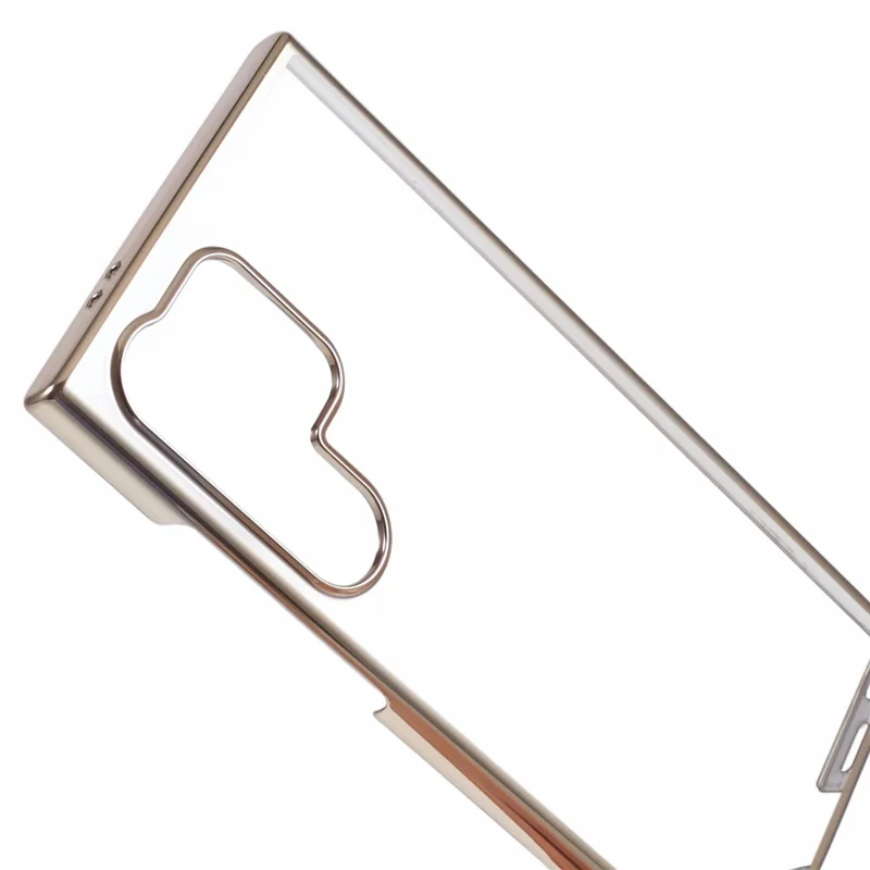 X-LEVEL Para Samsung Galaxy S23 Ultra Case Anti-Scratch Hard PC Transparent Phone Cover - Dourado