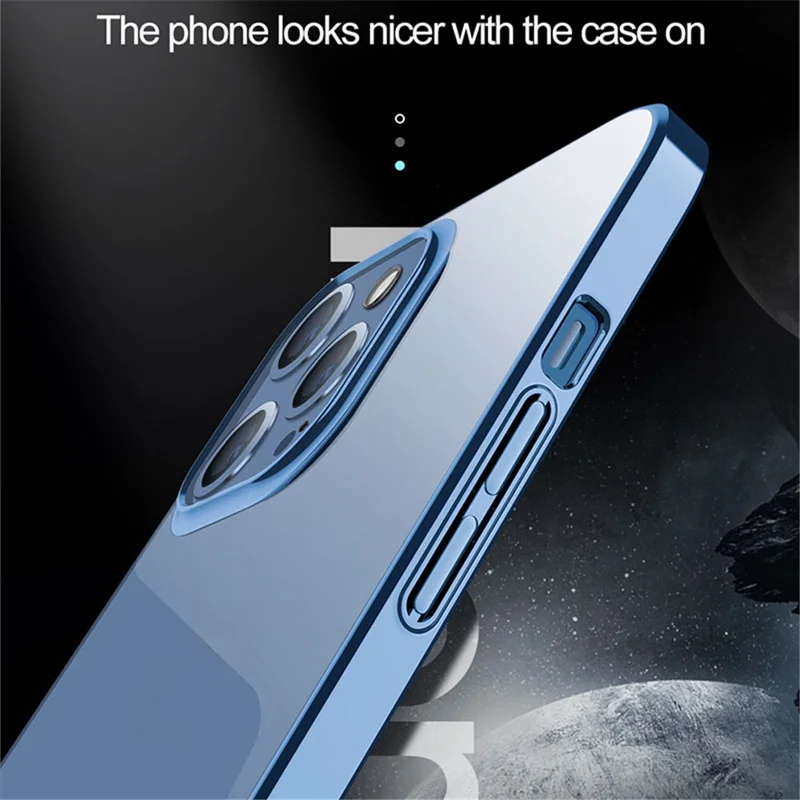 X-LEVEL For iPhone 15 Pro Case Clear Back Hard PC Defender Phone Cover - Blue