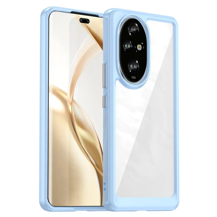 For Honor 200 Pro 5G Case TPU +Acrylic Protective Phone Cover - Blue