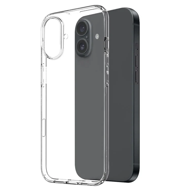 NORTHJO for iPhone 16 Plus Case TPU Phone Cover with Tempered Glass Screen Protector and Rear Lens Film