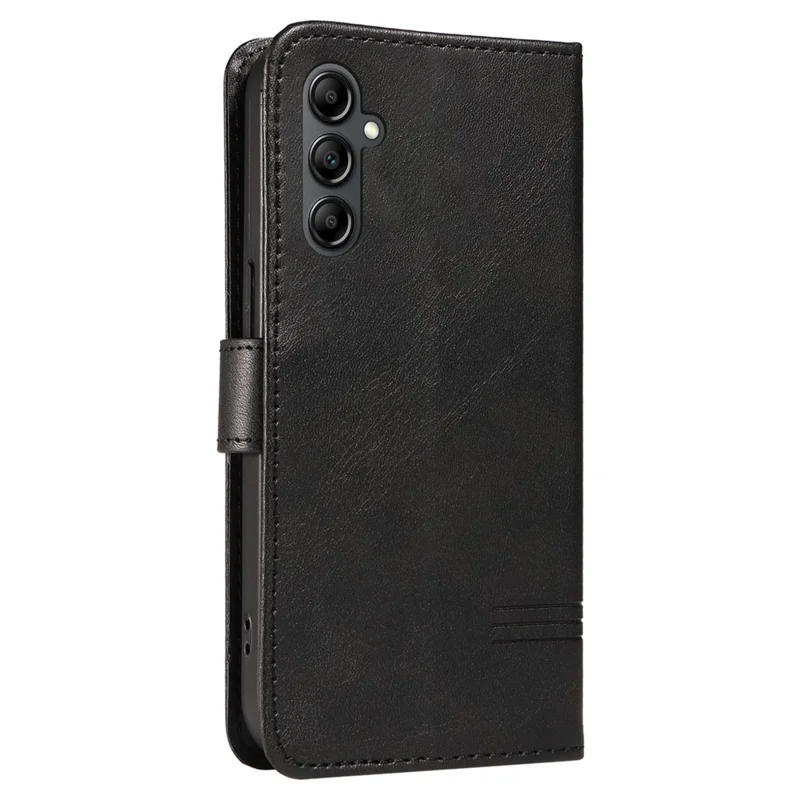 Para Samsung Galaxy A35 5G Case Leather Wallet Shockproof Phone Cover - Preto