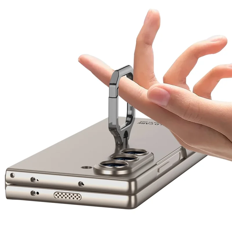 GKK til Samsung Galaxy Z Fold6 5G Etui med Stand Slim PC-telefonbeskyttelse med Skærmværn - Sort