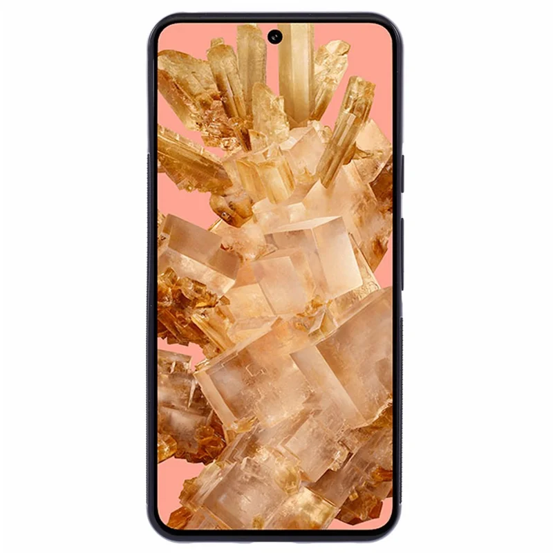 For Google Pixel 8 Case Leather Phone Back Cover with Card Slot Kickstand - Rose Gold