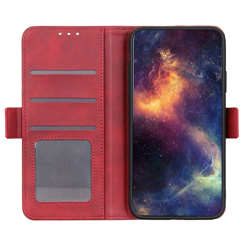 For Samsung Galaxy S24 FE Case Shockproof Leather Wallet Stand Phone Cover - Red