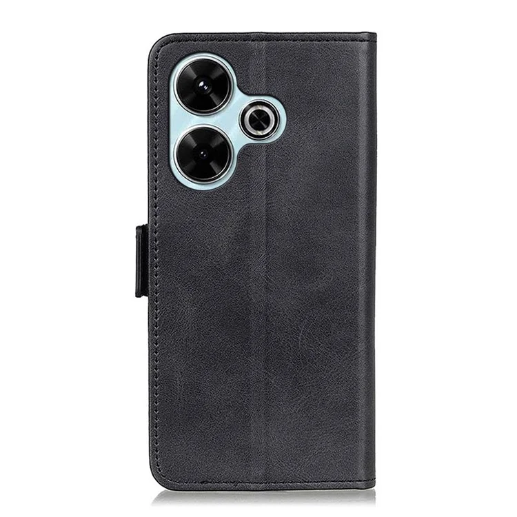 Per Xiaomi Redmi 13 5G / 13 4G Custodia in pelle Shockproof Wallet Stand Phone Cover - Nero