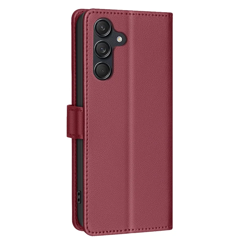 BINFEN COLOR BF32 For Samsung Galaxy A55 5G Case RFID Blocking Wallet Leather Stand Phone Cover - Red