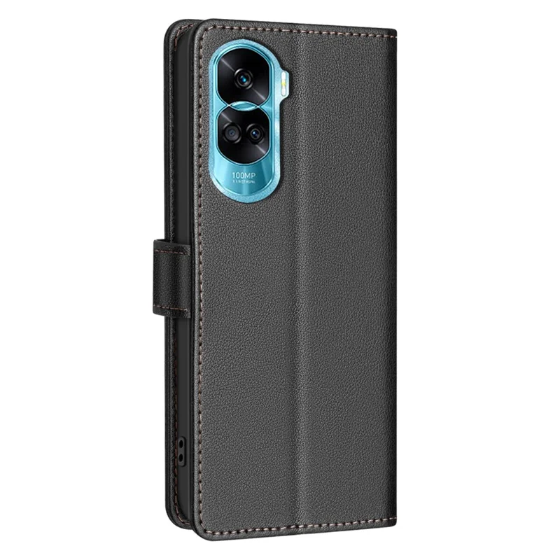 BINFEN COLOR BF32 Para Honor 90 Lite 5G / X50i 5G Estuche de Cuero con Bloqueo RFID - Negro