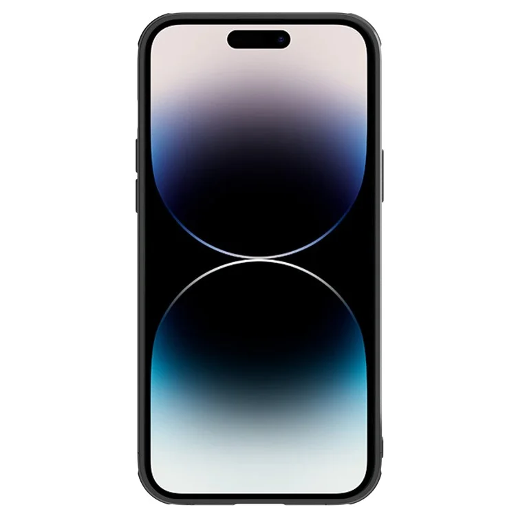 Nillkin Pour L'iphone 14 Pro Iproof en Fibre de Carbone PC + TPU Case de Protection de la Caméra de la Glissière de la Glissière Téléphone
