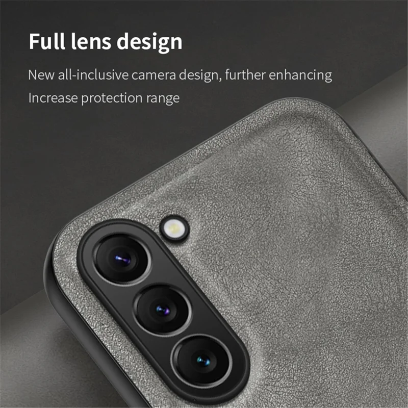 For Samsung Galaxy S23+ Case TPU+PU Matte Phone Cover Support Magnetic Car Mount - Black