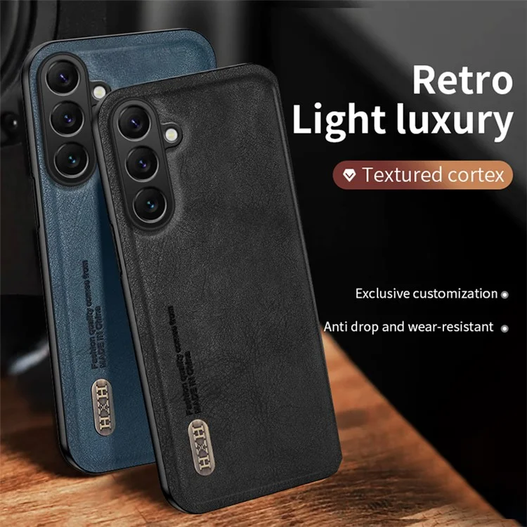Per Samsung Galaxy F15 5G Custodia Telefonica Opaca TPU+PU Custodia Telefonica Compatibile con Supporto Magnetico per Auto - Nero