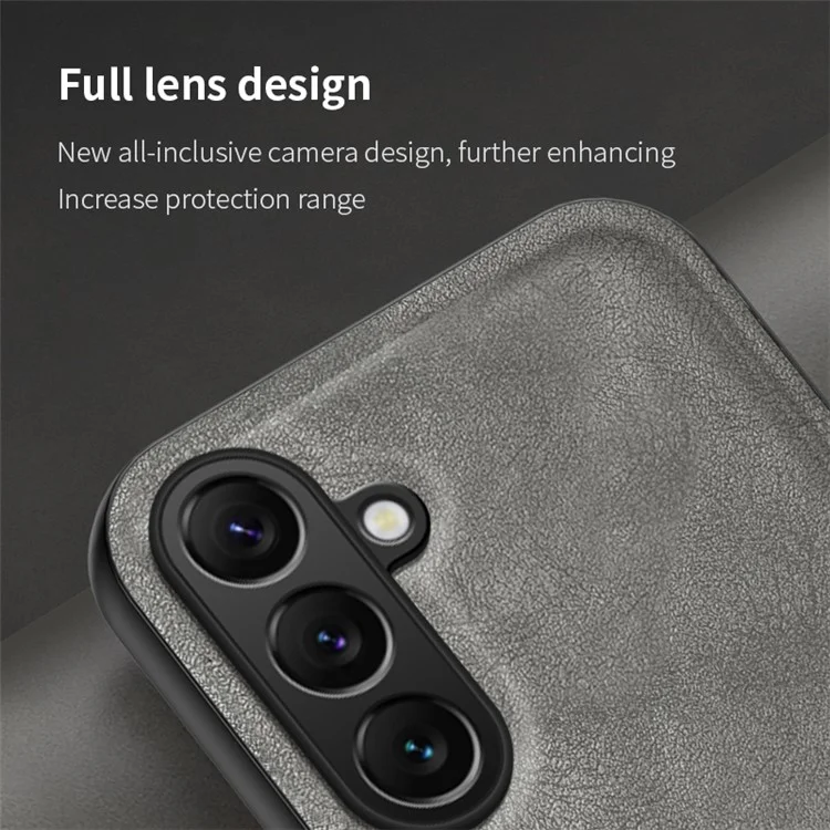 Per Samsung Galaxy F15 5G Custodia Telefonica Opaca TPU+PU Custodia Telefonica Compatibile con Supporto Magnetico per Auto - Nero