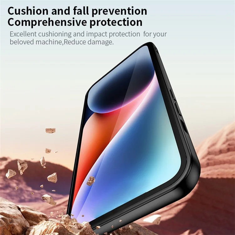 Per Samsung Galaxy F15 5G Custodia Telefonica Opaca TPU+PU Custodia Telefonica Compatibile con Supporto Magnetico per Auto - Nero