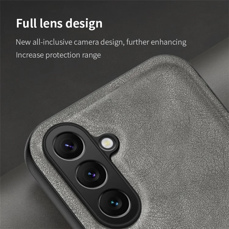 Für Samsung Galaxy M34 5G / F34 5G Hülle Matte Textur TPU+Leder Handyhülle Rutschfest Stoßfest - Schwarz