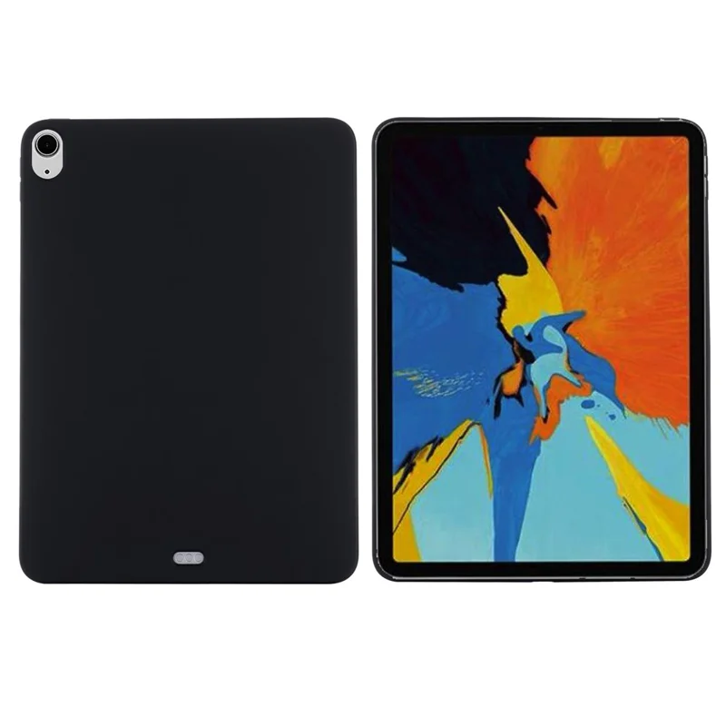 Étui pour iPad Air 13 (2024) Case Liquid Silicone Scratch Resistant Tablet Cover - Noir