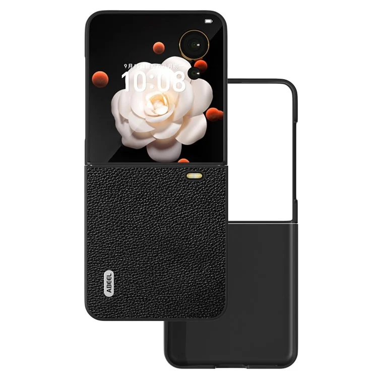 Capa 5G Litchi Texture Anti-Deslizante para Honor Magic V Flip - Preta