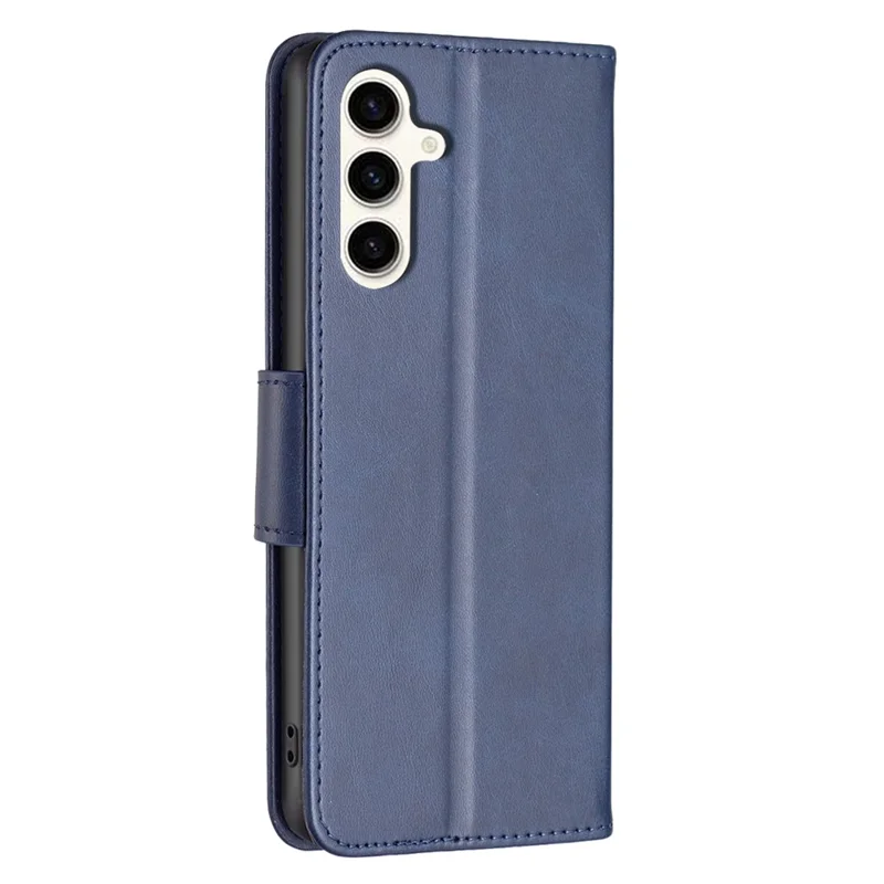 For Samsung Galaxy S24 FE Case Shockproof Leather Stand Wallet Mobile Phone Cover - Blue