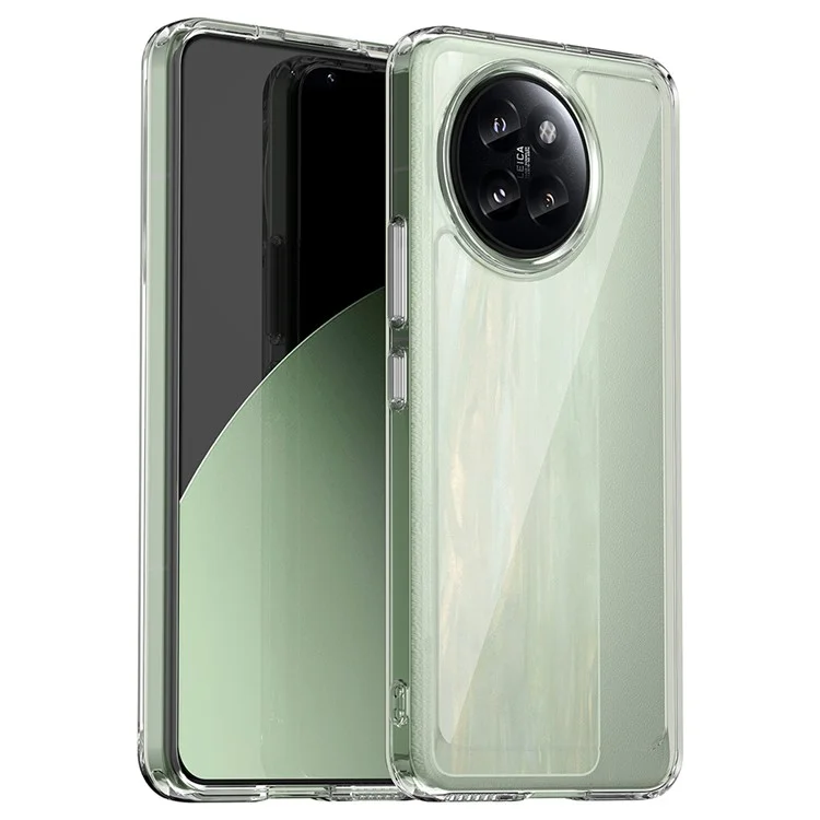 For Xiaomi Civi 4 Pro 5G / 14 Civi 5G Clear Case Electroplating Buttons (Big Rear Lens Hole)