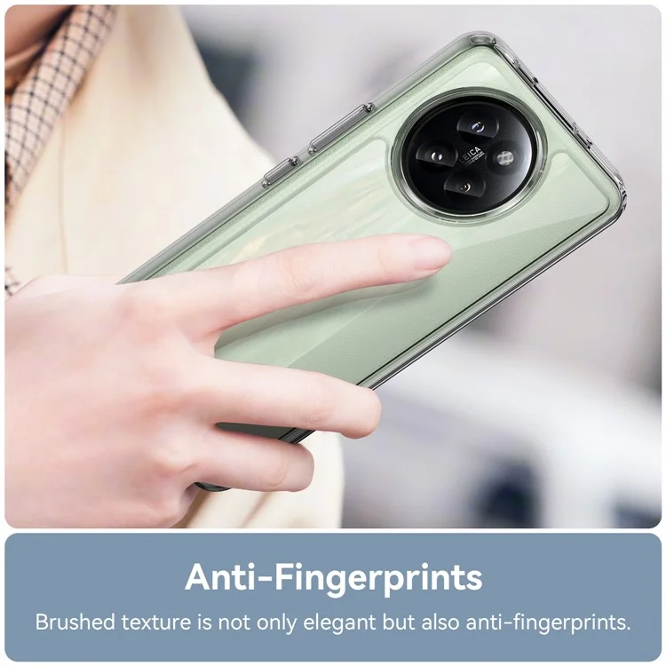 For Xiaomi Civi 4 Pro 5G / 14 Civi 5G Clear Case Electroplating Buttons (Big Rear Lens Hole)