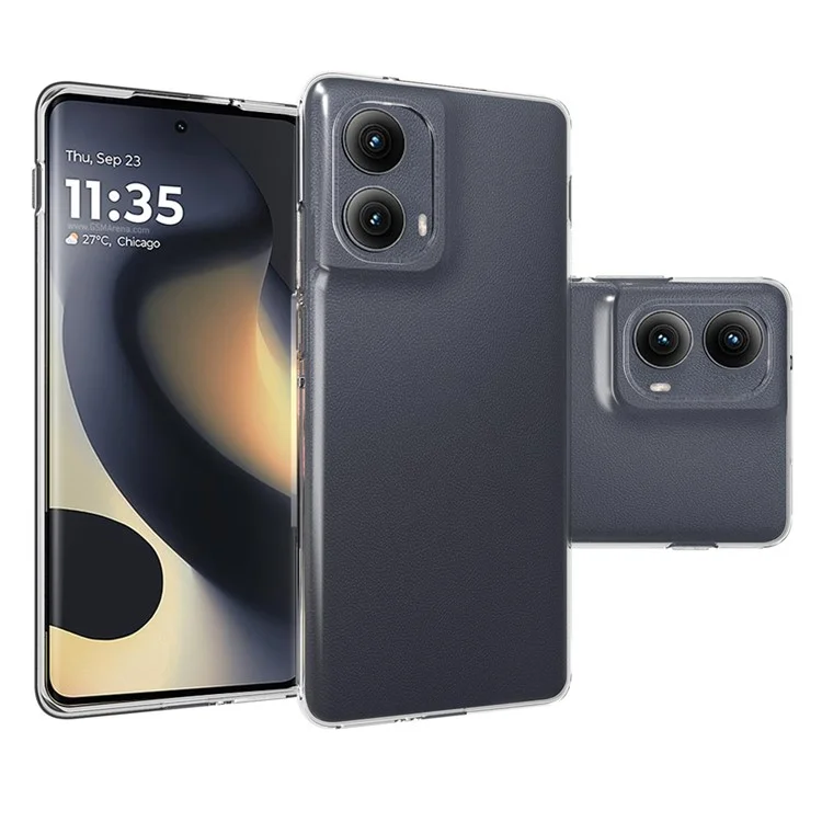 Für Motorola Edge (2024) 5G-Hülle Ultradünne TPU-Klar-Handyhülle