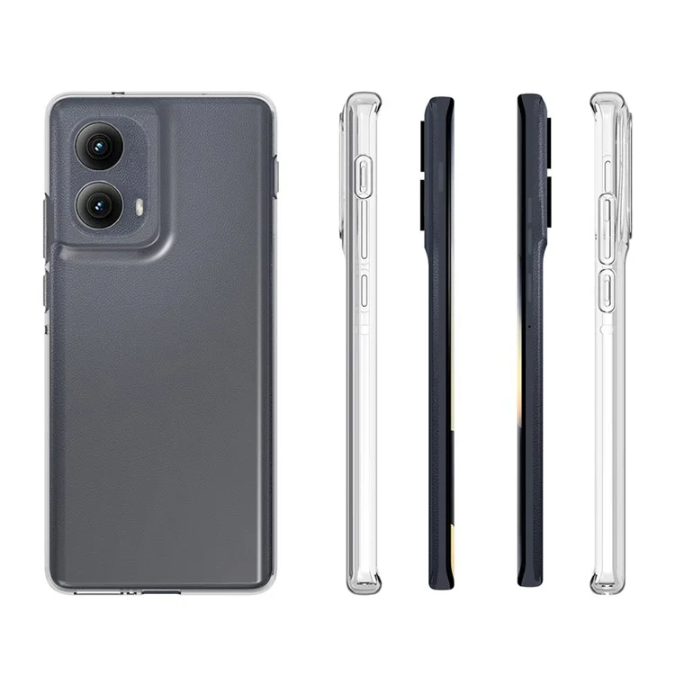 Für Motorola Edge (2024) 5G-Hülle Ultradünne TPU-Klar-Handyhülle