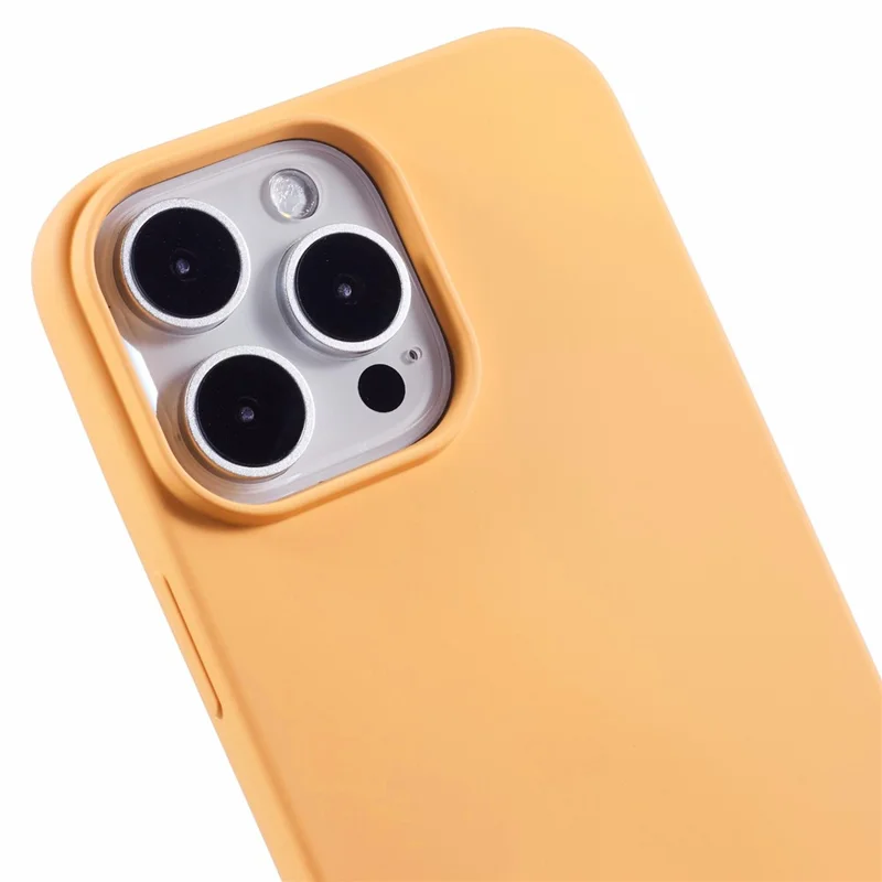 For iPhone 16 Pro Max TPU Case Shockproof Soft TPU Fiber Lining Phone Cover - Orange