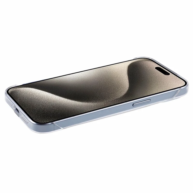 For iPhone 15 Plus Case Hard PC Shockproof Phone Cover Clear Back