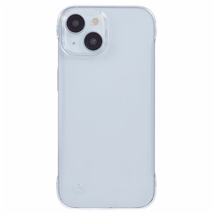 For iPhone 14 Plus Borderless Case Clear Hard PC Phone Cover