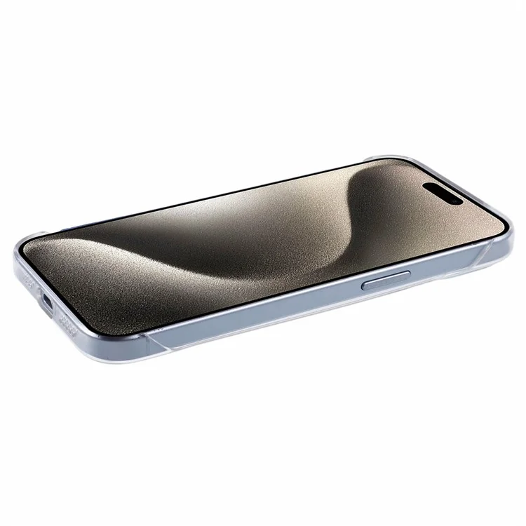 For iPhone 14 Plus Borderless Case Clear Hard PC Phone Cover