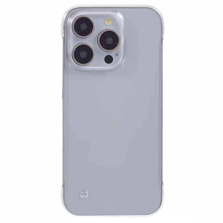 For iPhone 14 Pro Frameless Case Anti-Scratch Clear Back PC Hard Phone Cover