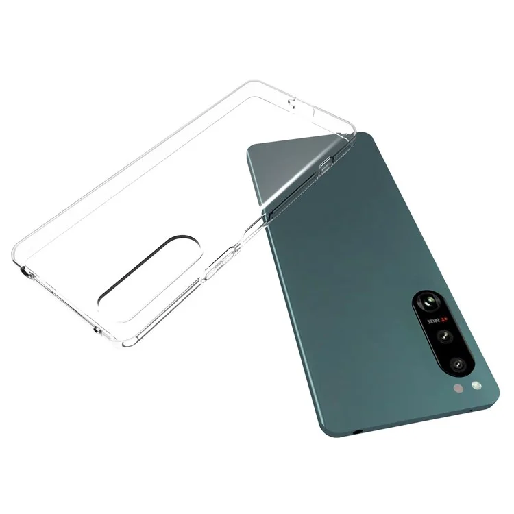 10Pcs / Pack For Sony Xperia 5 IV 5G Inner Watermark-Free Clear Case Anti-drop Protection Flexible TPU Phone Cover