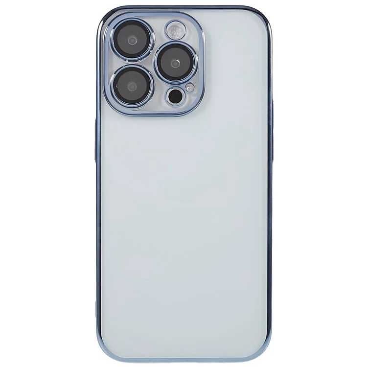 Étui TPU+PC X-LEVEL pour iPhone 13 Pro Max Couverture de caméra électroplaquée Intégrée Étui de téléphone - Bleu