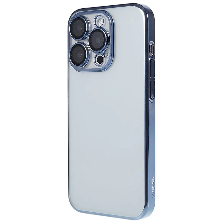 Étui TPU+PC X-LEVEL pour iPhone 13 Pro Max Couverture de caméra électroplaquée Intégrée Étui de téléphone - Bleu