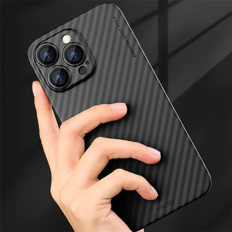 X-LEVEL Per iPhone 12 Pro Max Case Hard PC Minimalist Phone Cover Carbon Fiber Texture