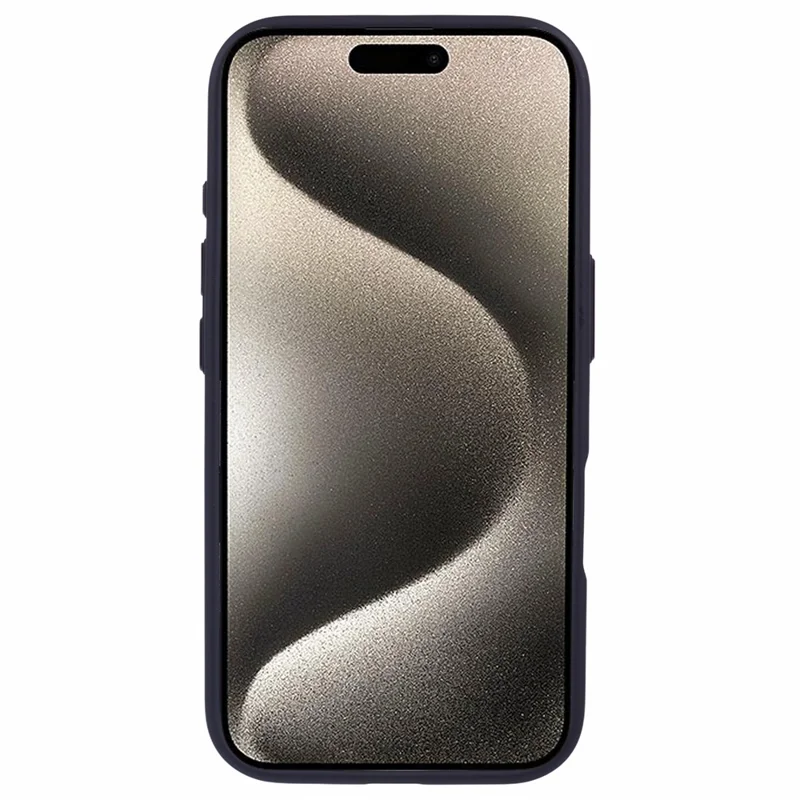 For iPhone 16 Cover Skin-Feel Matte Anti-Scratch PC+TPU Phone Case - Black