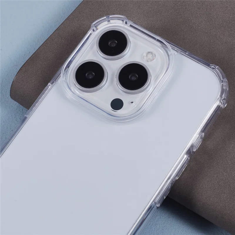 Für iPhone 16 Pro Case Acrylic+TPU Phone Case Four Corner Verstärkt