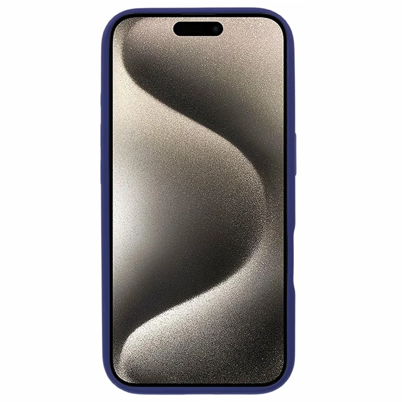 For iPhone 16 Pro Case PC+TPU Shockproof Phone Back Cover with Ring Kickstand - Blue