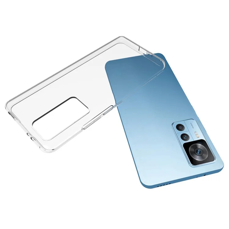 10Pcs / Pack For Xiaomi Redmi K50 Ultra 5G / 12T 5G Inner Watermark-Free Shockproof Phone Case Clear TPU Back Cover