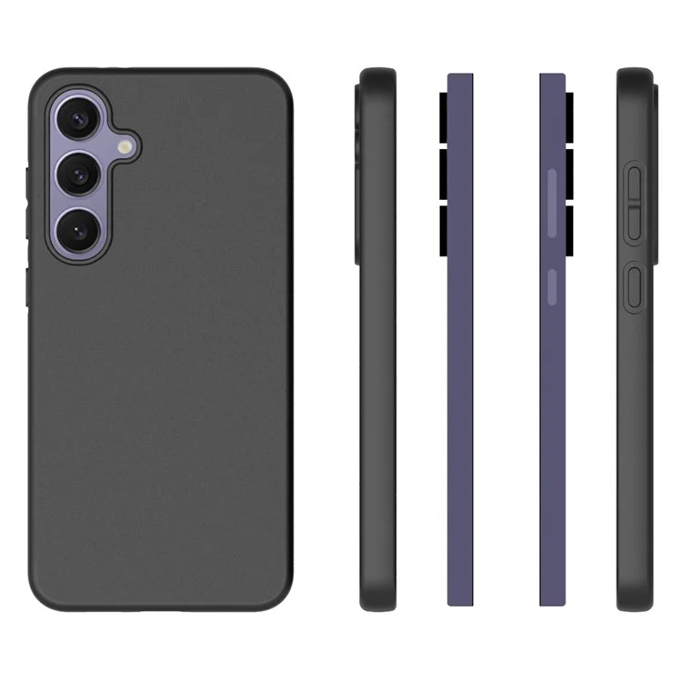 10 Stück / Packung für Samsung Galaxy S24 FE Case TPU Frosted Back Phone Cover, Anti-Fingerprint - Schwarz