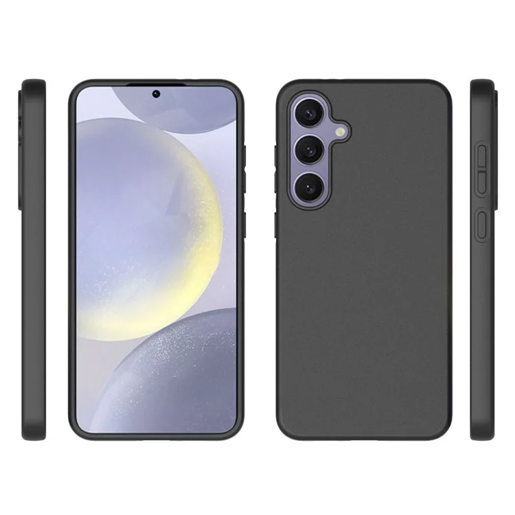 10 Stück / Packung für Samsung Galaxy S24 FE Case TPU Frosted Back Phone Cover, Anti-Fingerprint - Schwarz