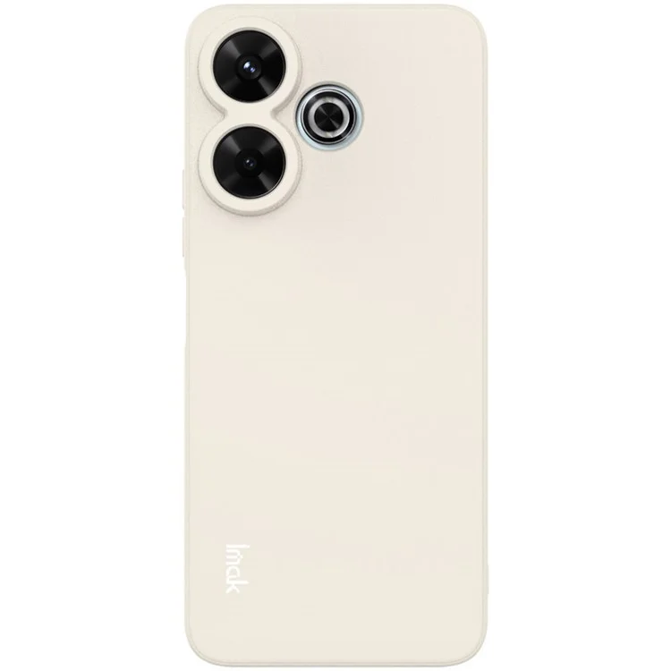IMAK UC-4 Series para Xiaomi Redmi 13 5G / 13 4G / Poco M6 4G / Redmi Note 13R 5G Funda Delgada de Borde Recto Suave de TPU - Blanco