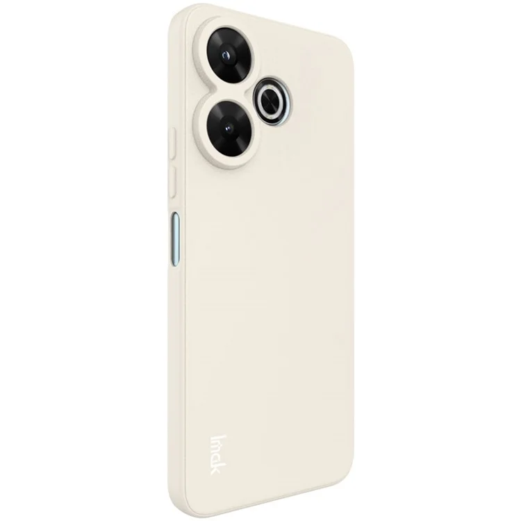 IMAK UC-4 Series para Xiaomi Redmi 13 5G / 13 4G / Poco M6 4G / Redmi Note 13R 5G Funda Delgada de Borde Recto Suave de TPU - Blanco