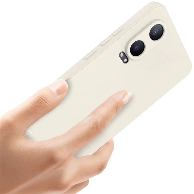 IMAK UC-4 Serie für OnePlus Nord CE4 Lite 5G / Oppo K12x 5G (China) Gehäuse TPU Telefonabdeckung Gerade Kanten Präzise Ausschnitte - Weiß