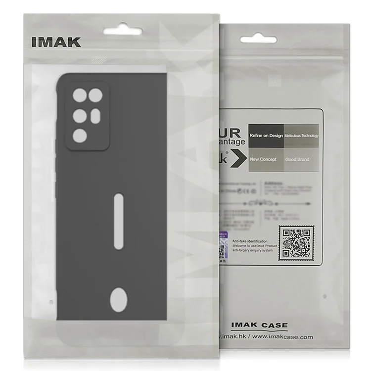 IMAK UC-4 Serie für OnePlus Nord CE4 Lite 5G / Oppo K12x 5G (China) Gehäuse TPU Telefonabdeckung Gerade Kanten Präzise Ausschnitte - Weiß