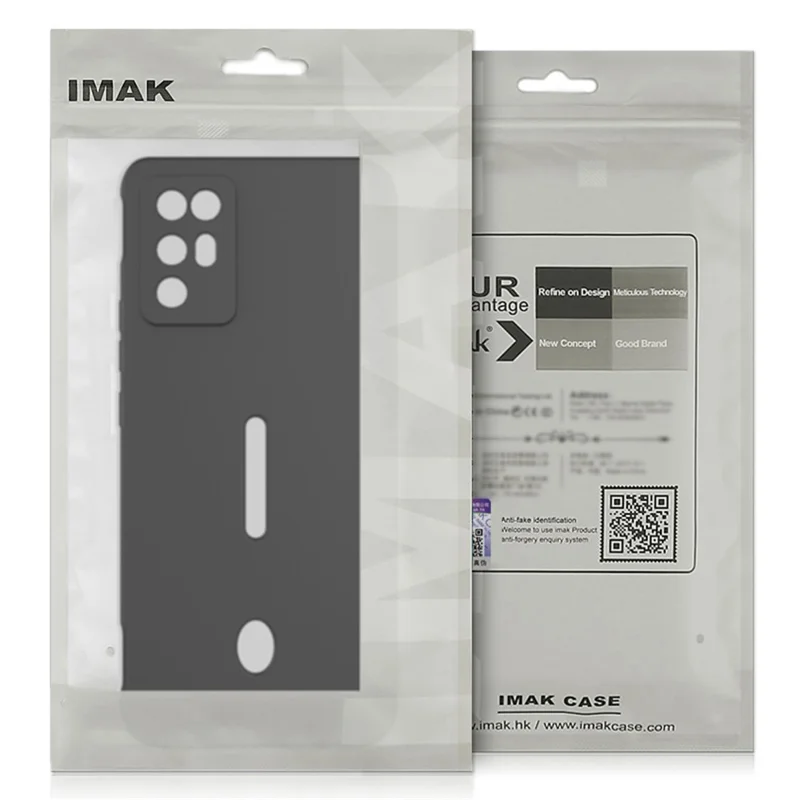 IMAK UC-4 Series for OnePlus Nord CE4 Lite 5G / Oppo K12x 5G (China) Case TPU Phone Cover Straight Edge Precise Cut-Outs - Black