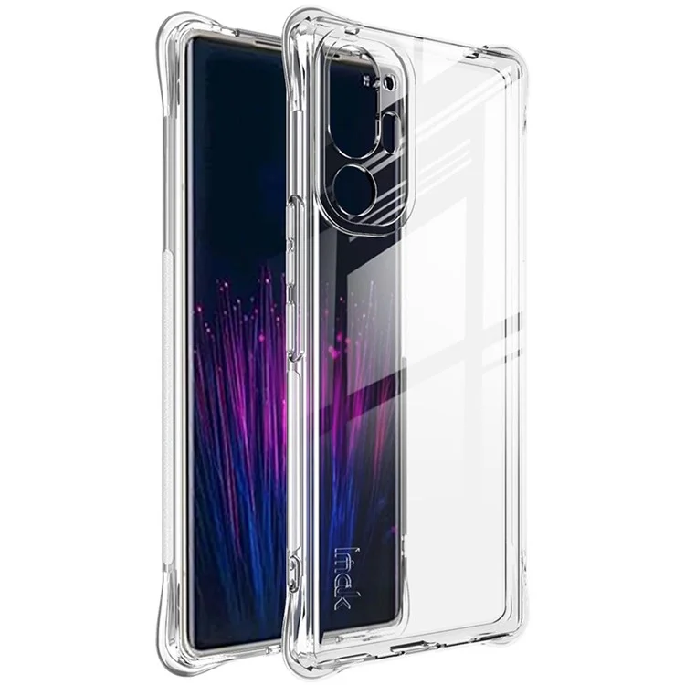 IMAK For HTC U24 Pro 5G Case Four Corners Airbag Soft TPU Phone Cover - Transparent